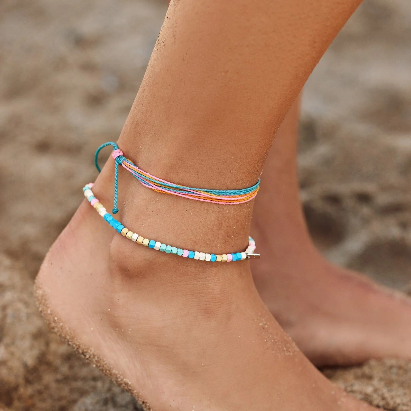 Bahama Bead Stretch Anklet - Image 3