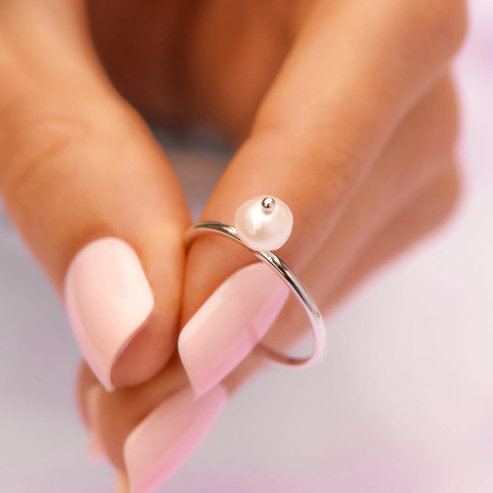 Bitty Pearl Ring - Image 6
