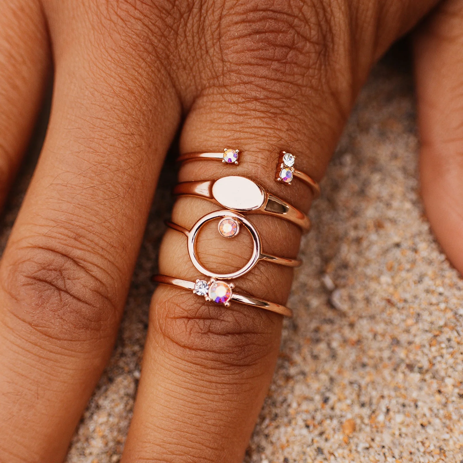 Crystal Sky Ring Stack - Image 4