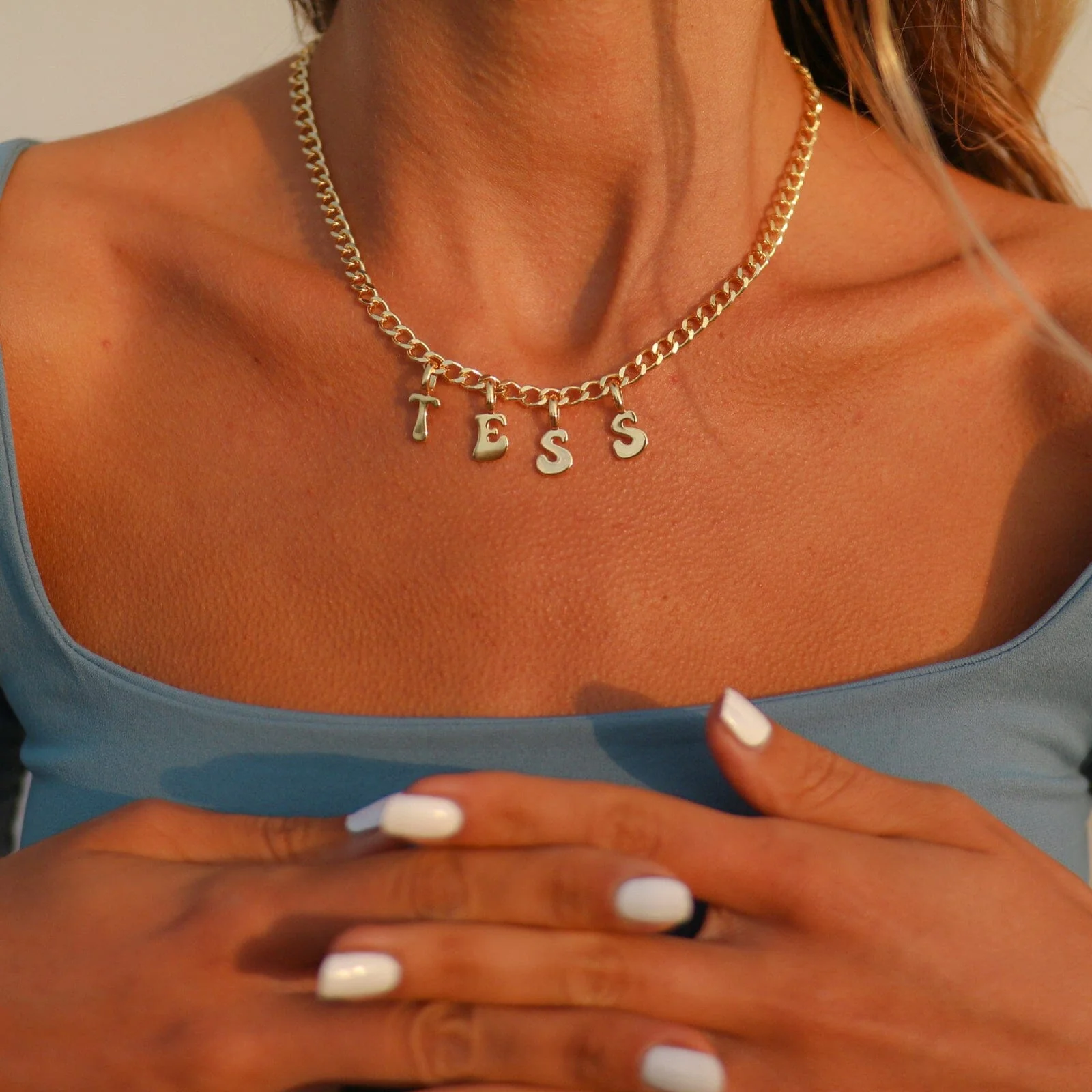 Harper Curb Chain Necklace - Image 3