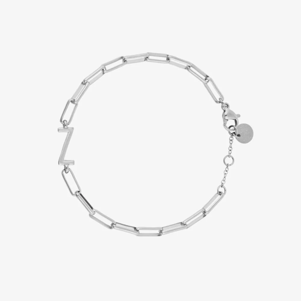 Initial Paperclip Chain Bracelet - Image 21