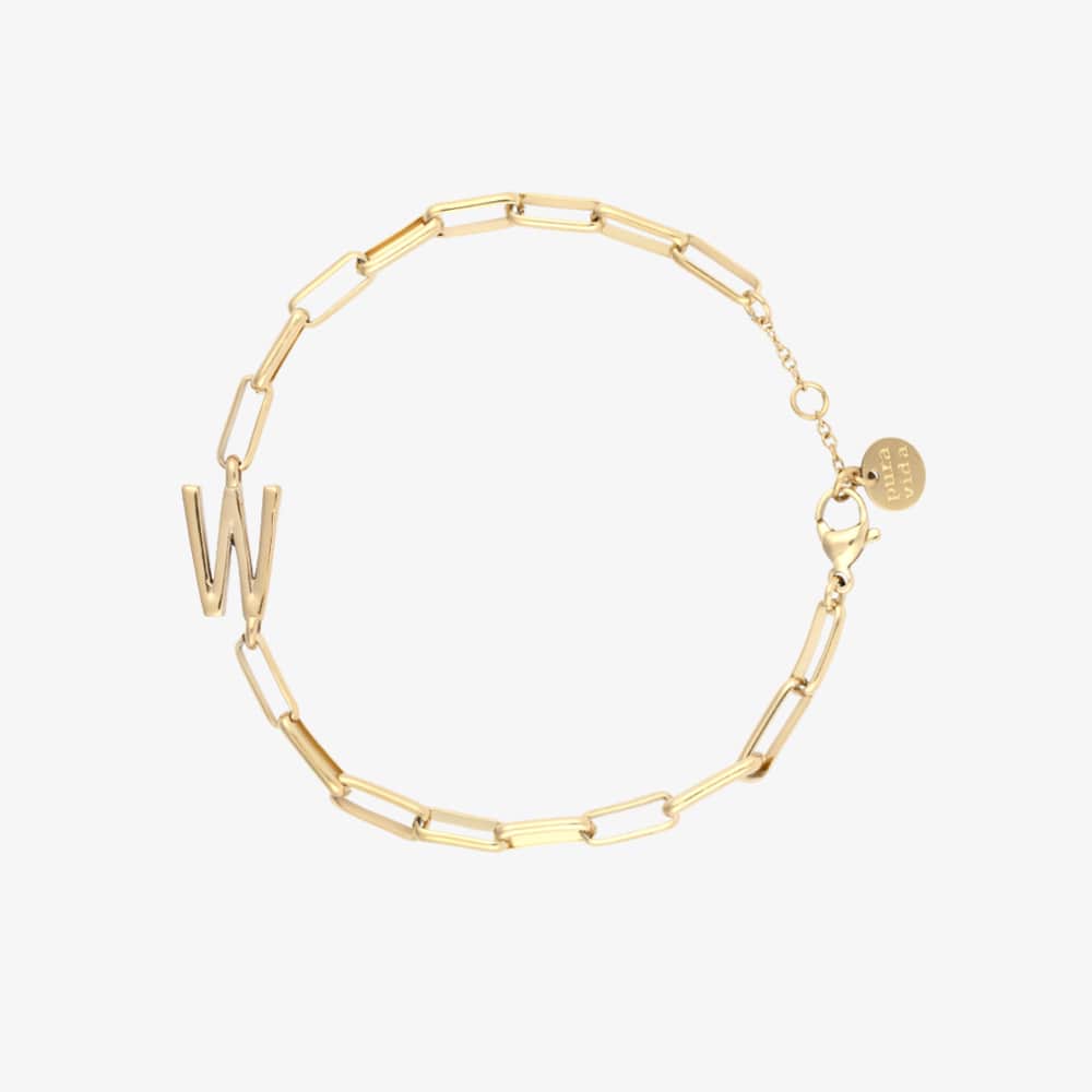 Initial Paperclip Chain Bracelet - Image 22