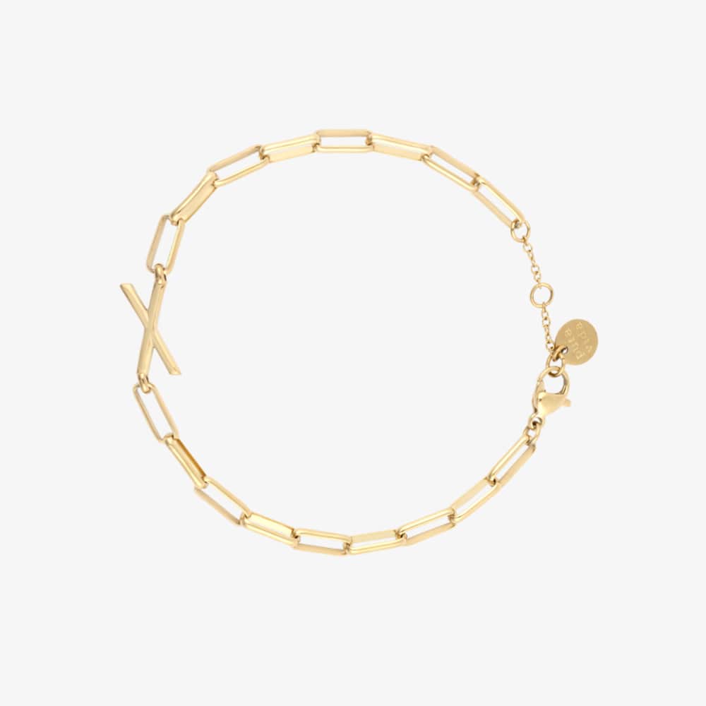 Initial Paperclip Chain Bracelet - Image 23