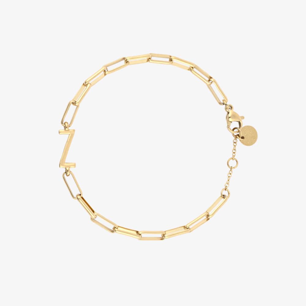 Initial Paperclip Chain Bracelet - Image 25