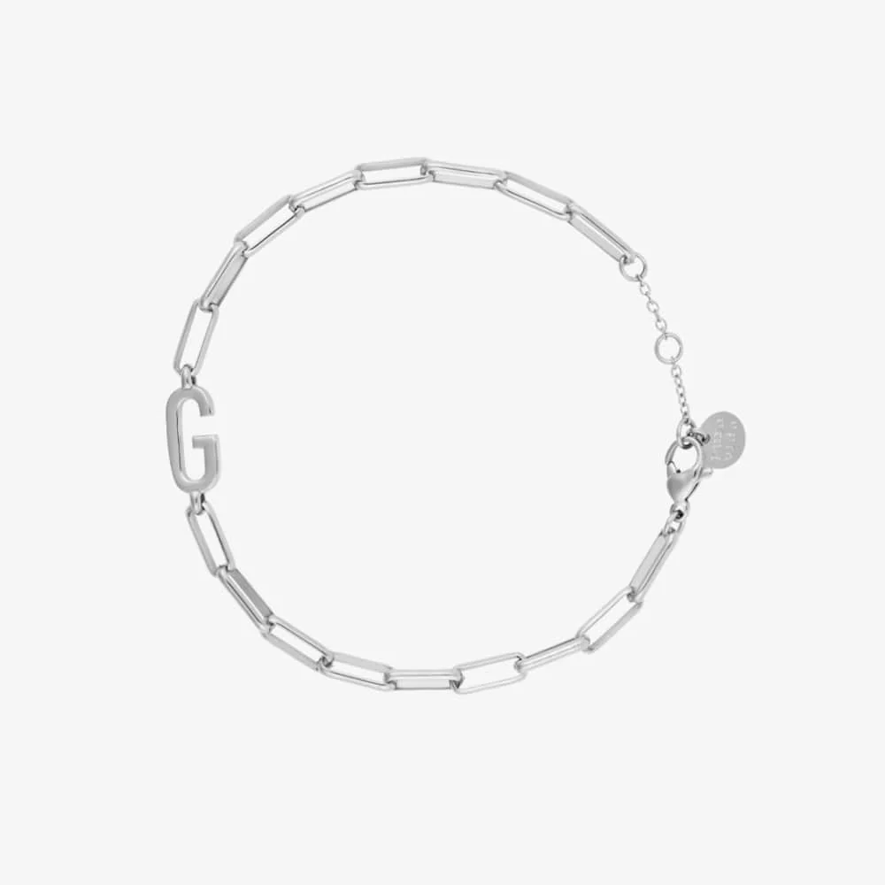 Initial Paperclip Chain Bracelet - Image 32