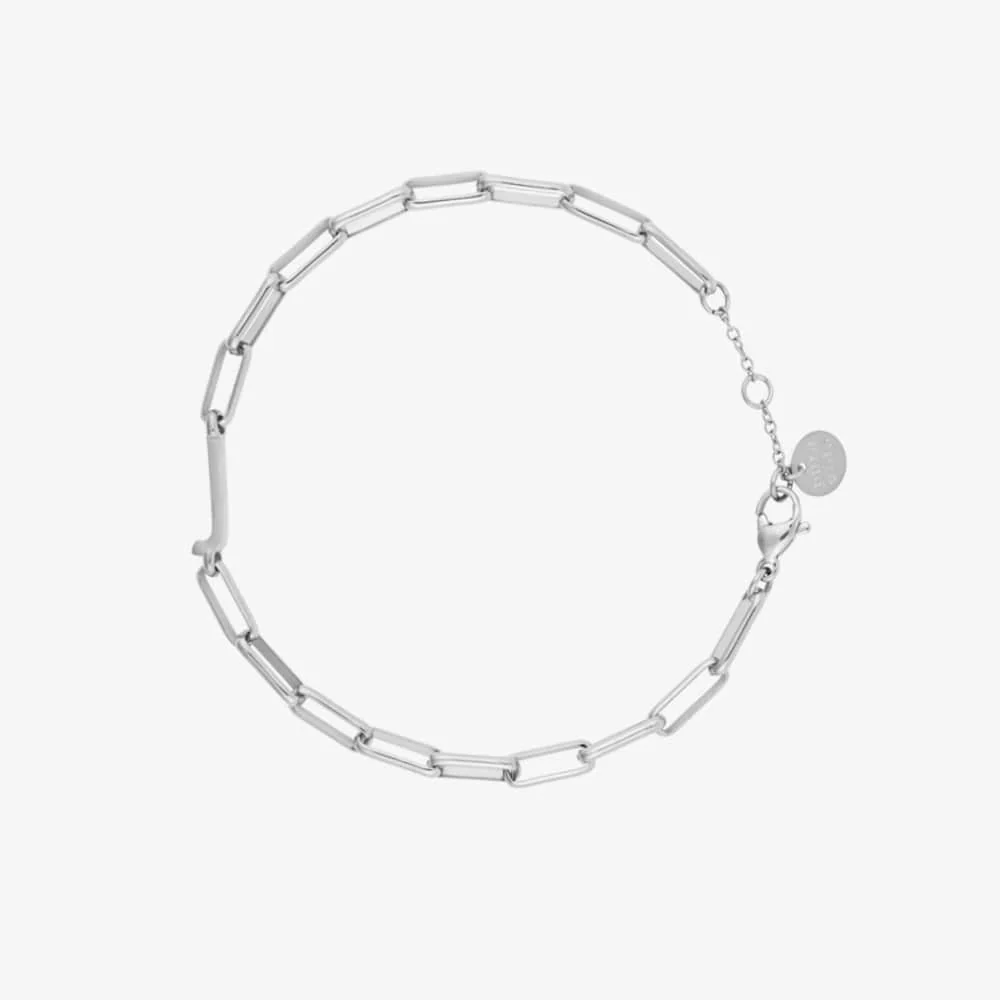 Initial Paperclip Chain Bracelet - Image 35