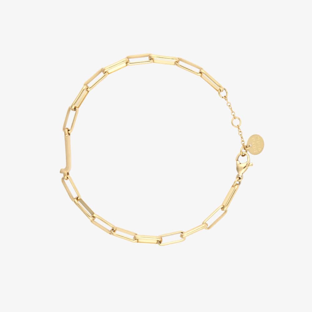Initial Paperclip Chain Bracelet - Image 38