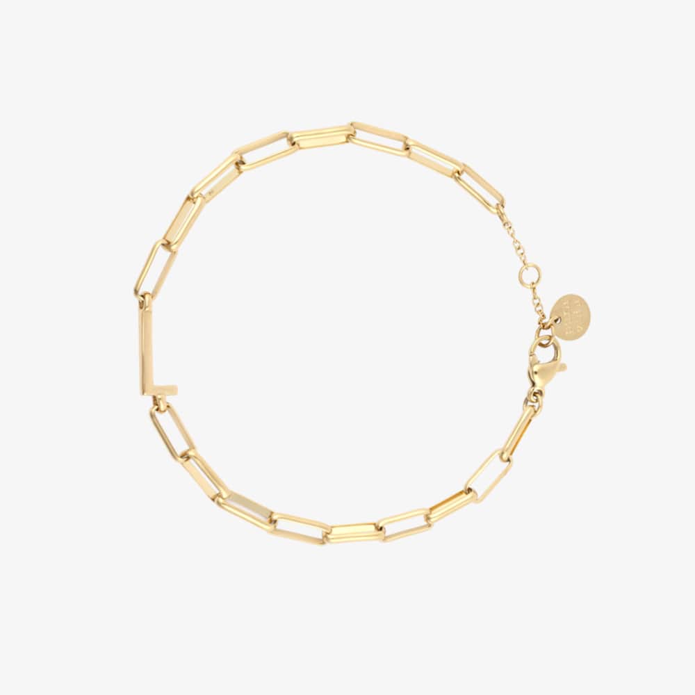 Initial Paperclip Chain Bracelet - Image 40