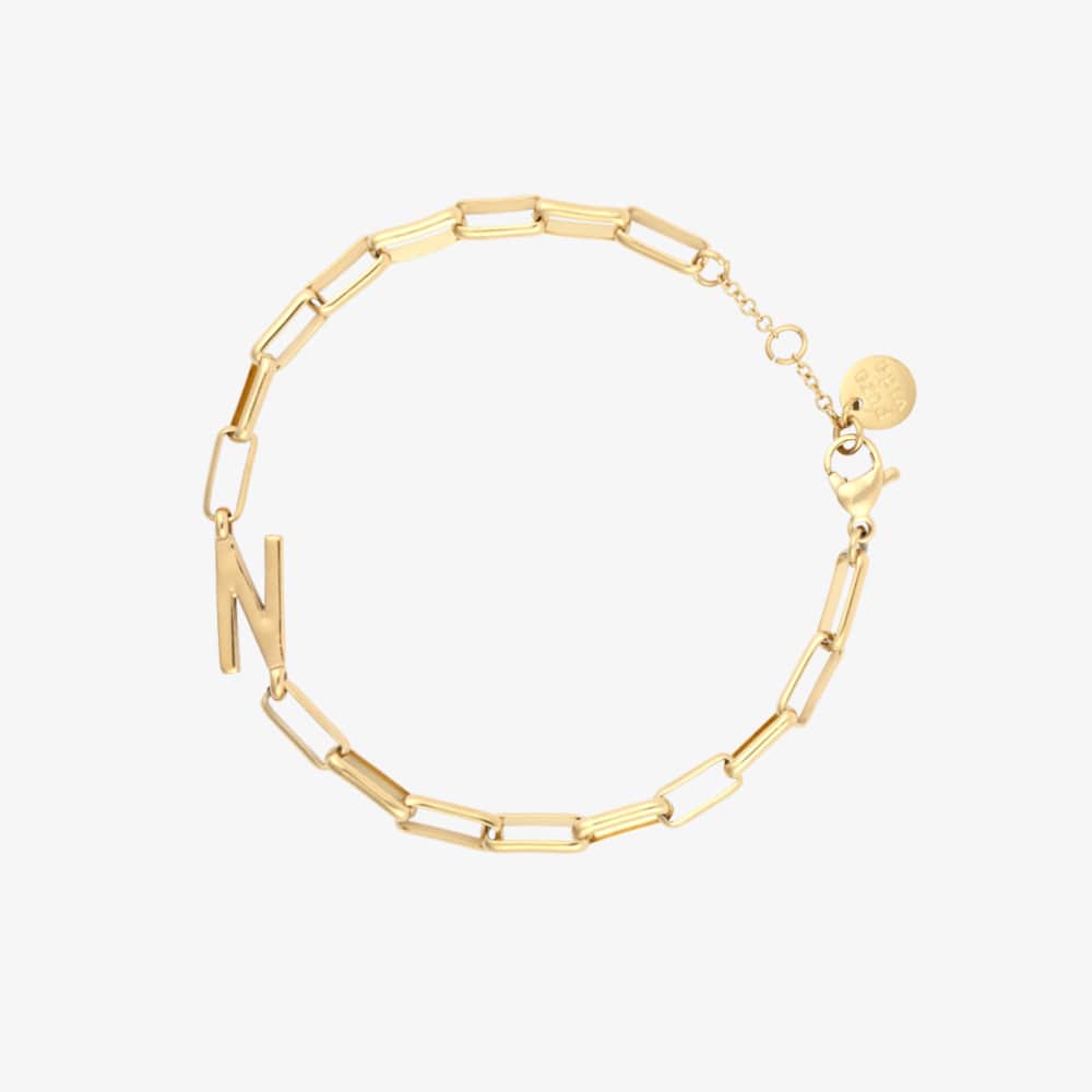 Initial Paperclip Chain Bracelet - Image 42