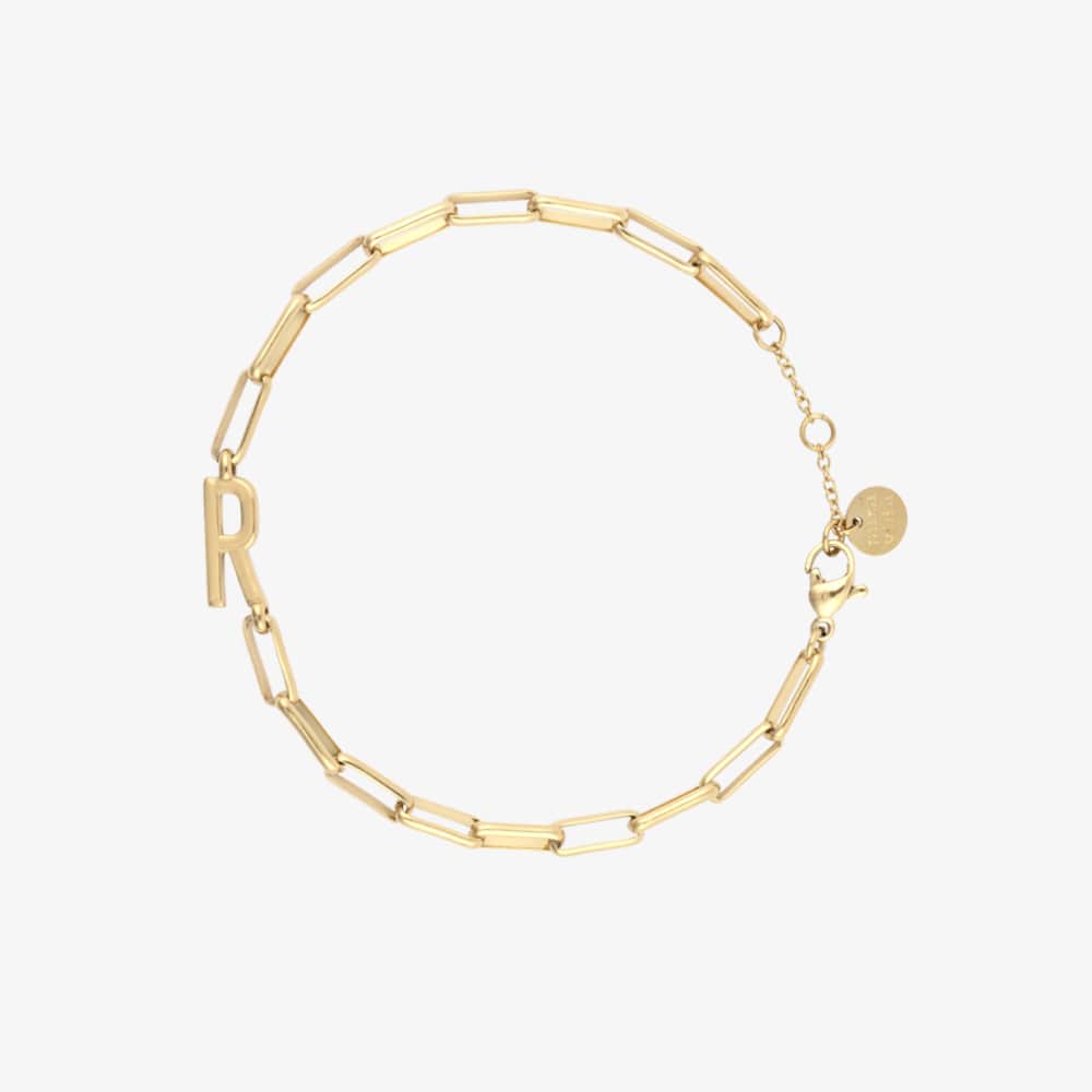 Initial Paperclip Chain Bracelet - Image 46