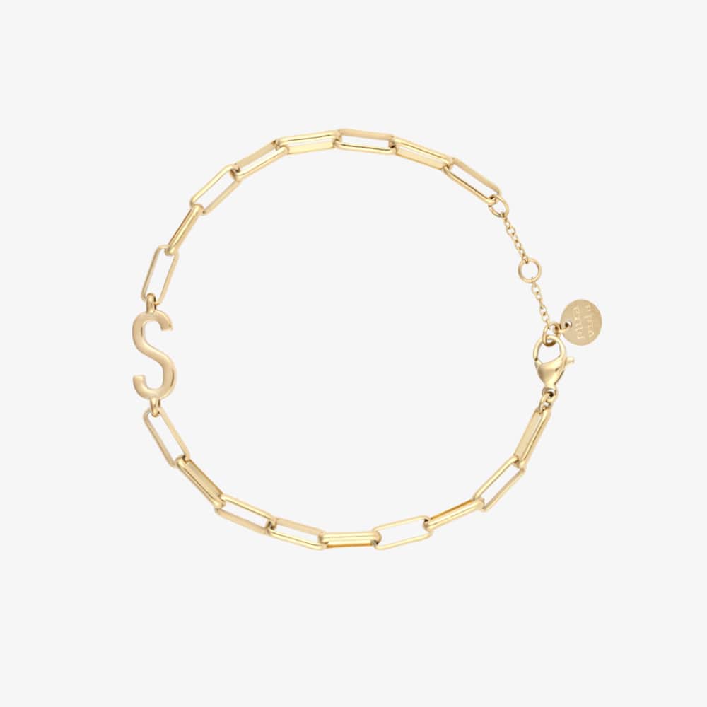 Initial Paperclip Chain Bracelet - Image 47
