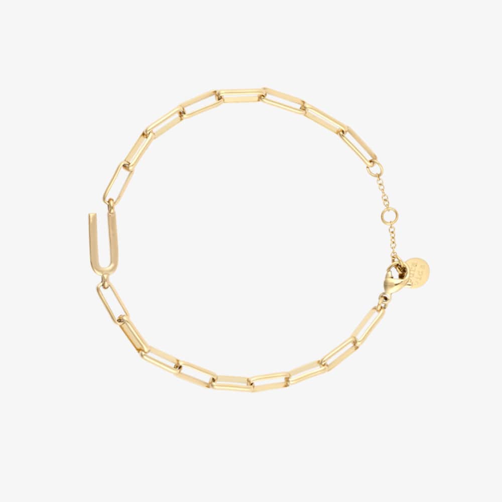 Initial Paperclip Chain Bracelet - Image 49