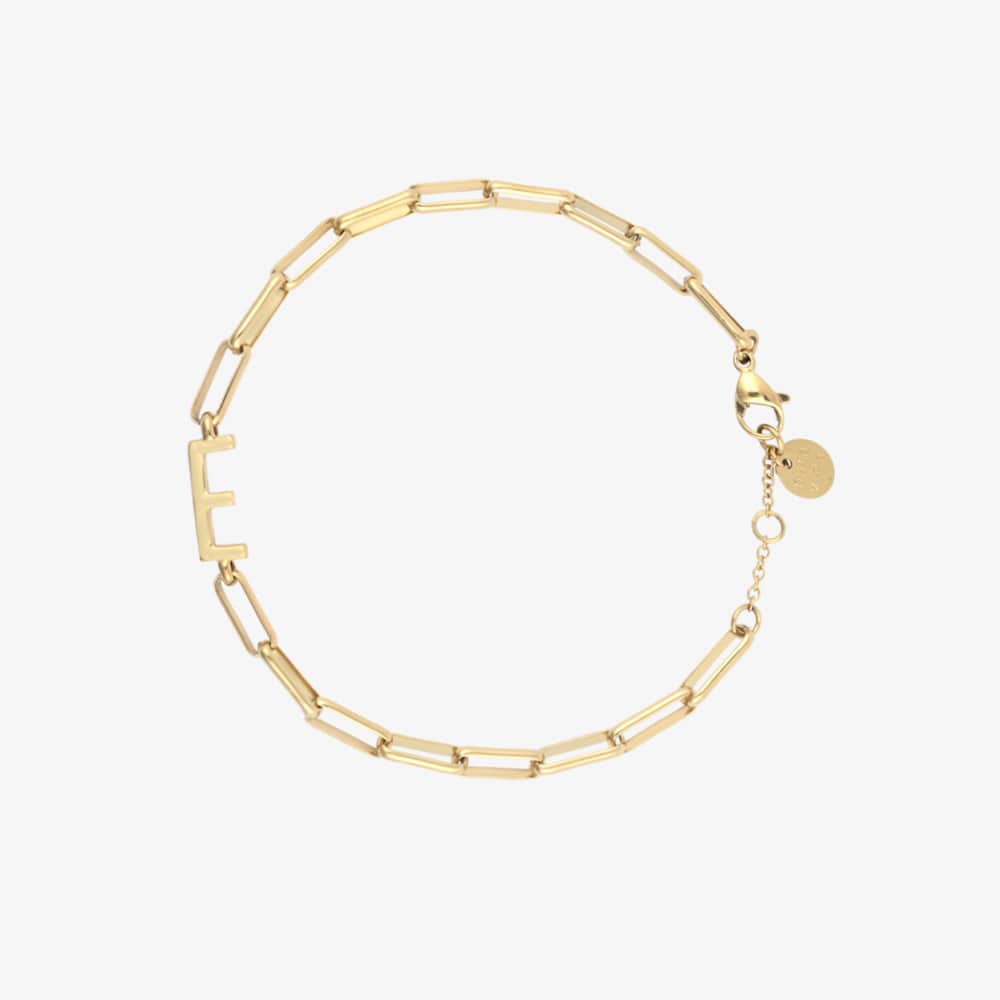 Initial Paperclip Chain Bracelet - Image 55