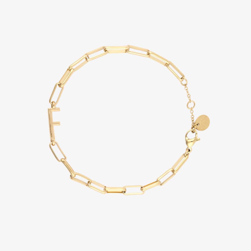 Initial Paperclip Chain Bracelet - Image 56