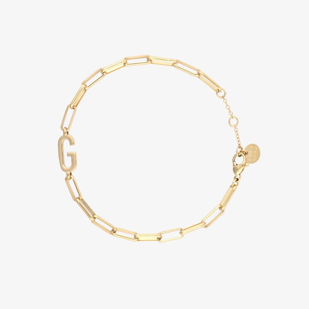 Initial Paperclip Chain Bracelet - Image 57