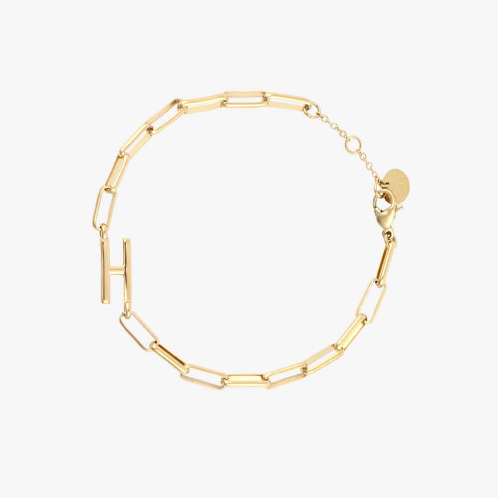 Initial Paperclip Chain Bracelet - Image 58