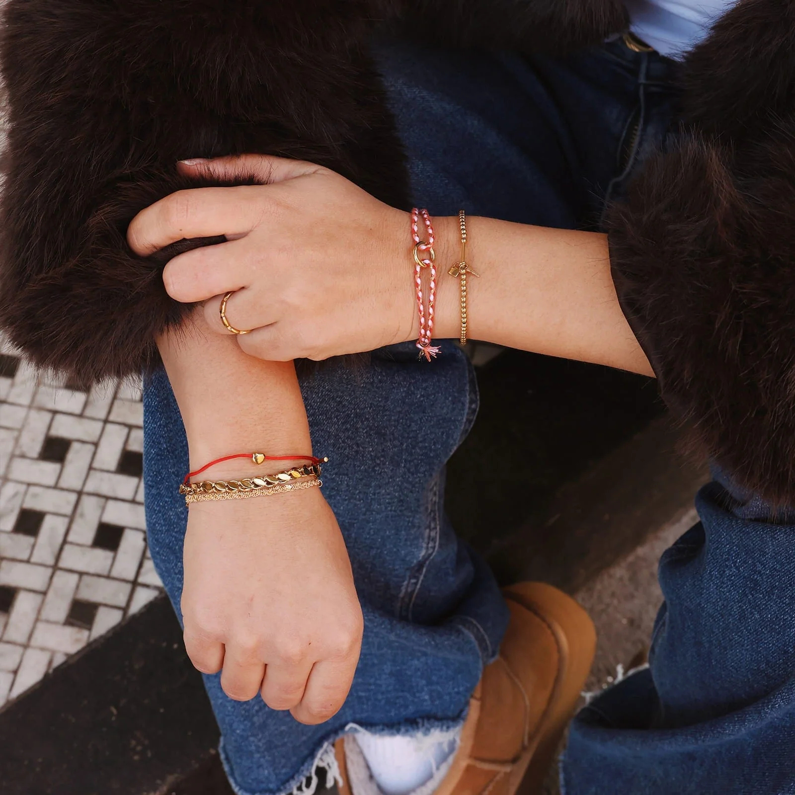 Lock and Key Stretch Bracelet - Image 5