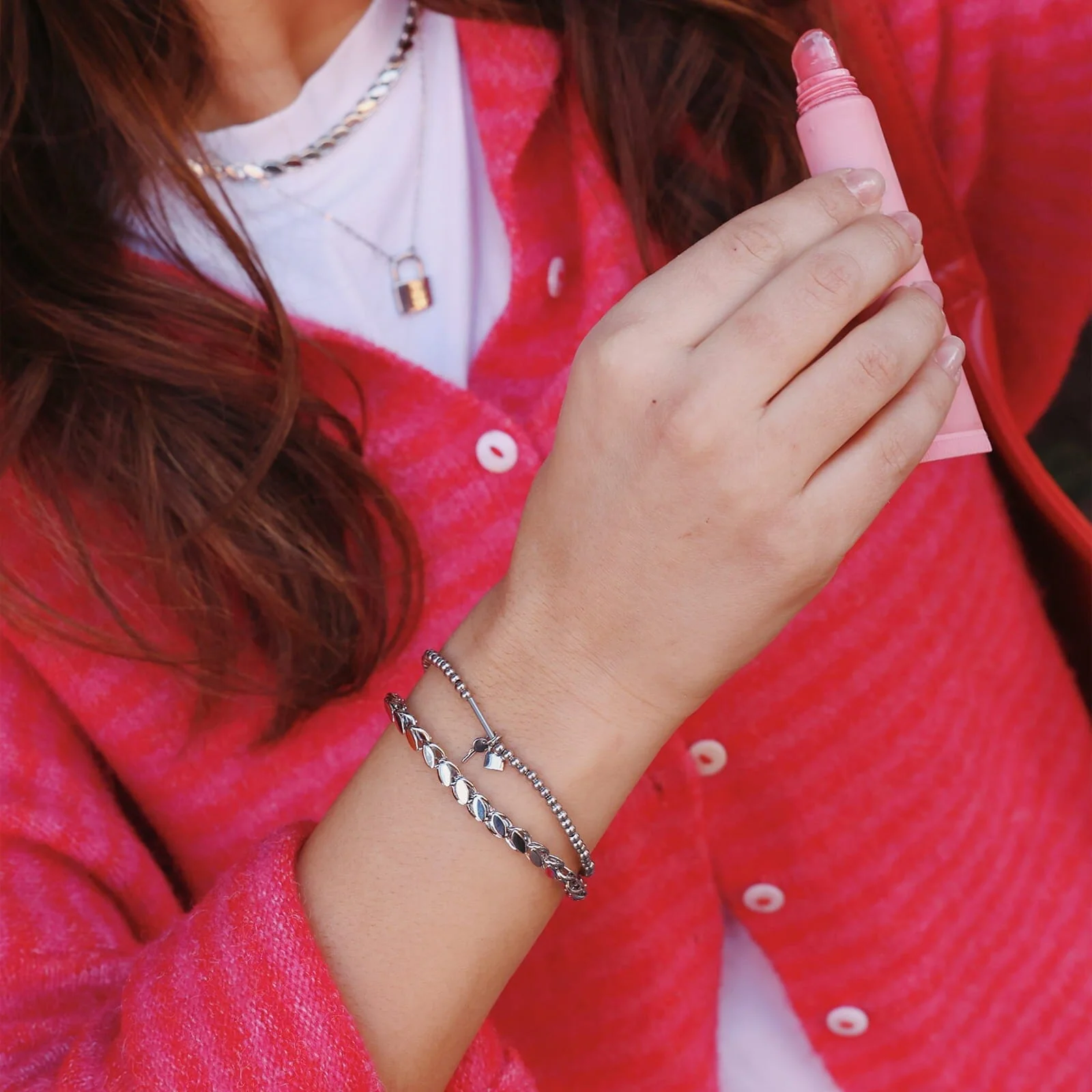 Lock and Key Stretch Bracelet - Image 7