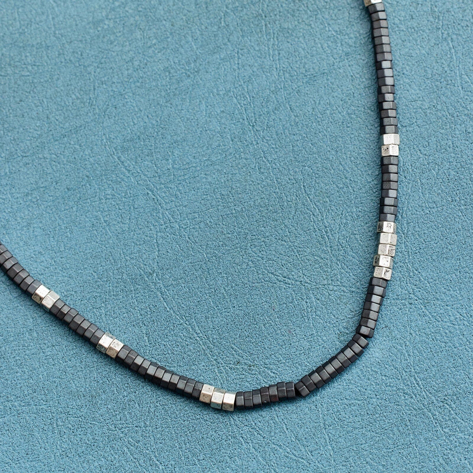 Men's Faceted Pyrite Bead Necklace - Image 2