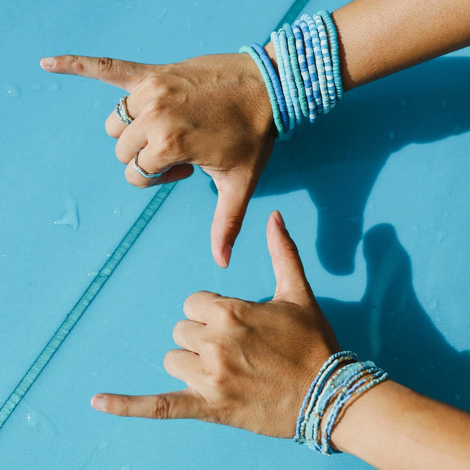 Out to Sea Vinyl Stretch Bracelet Set of 8 - Image 5