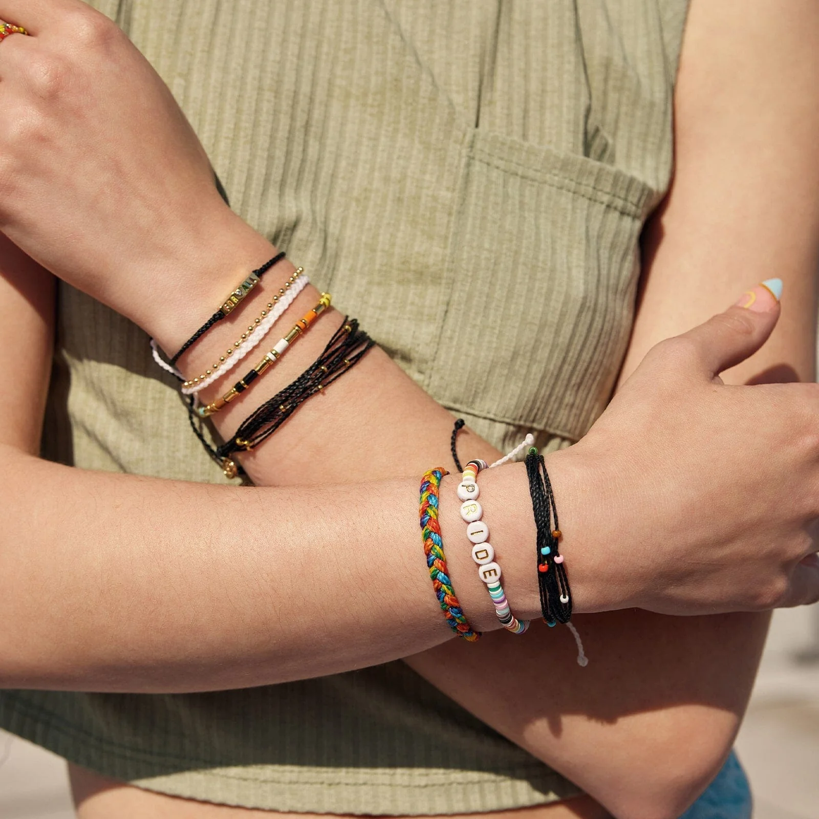 Pride Letter Bead Stretch Bracelet - Image 10