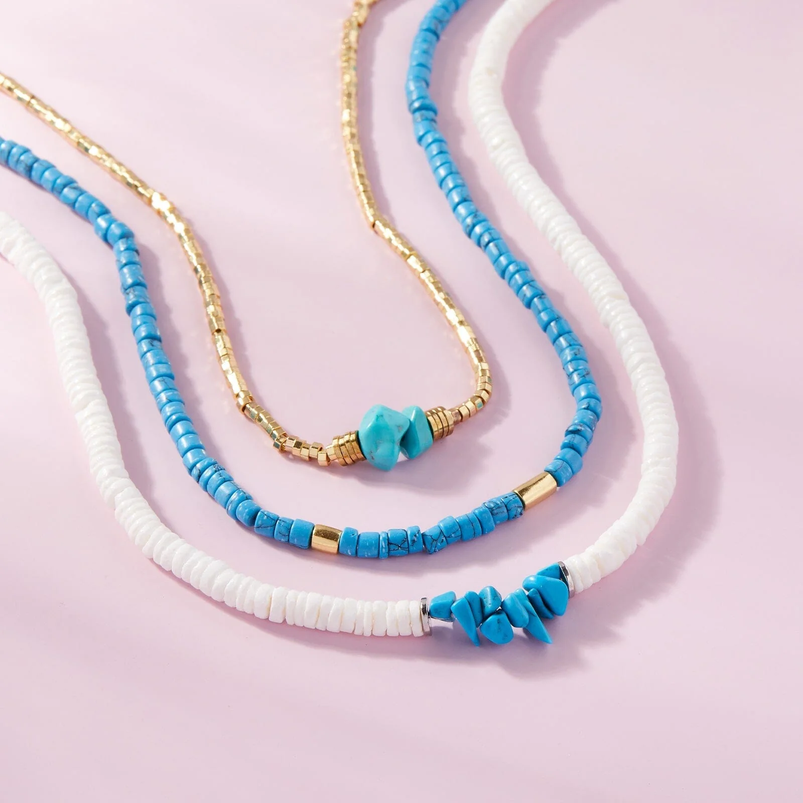 Puka Shell & Turquoise Chip Choker - Image 8