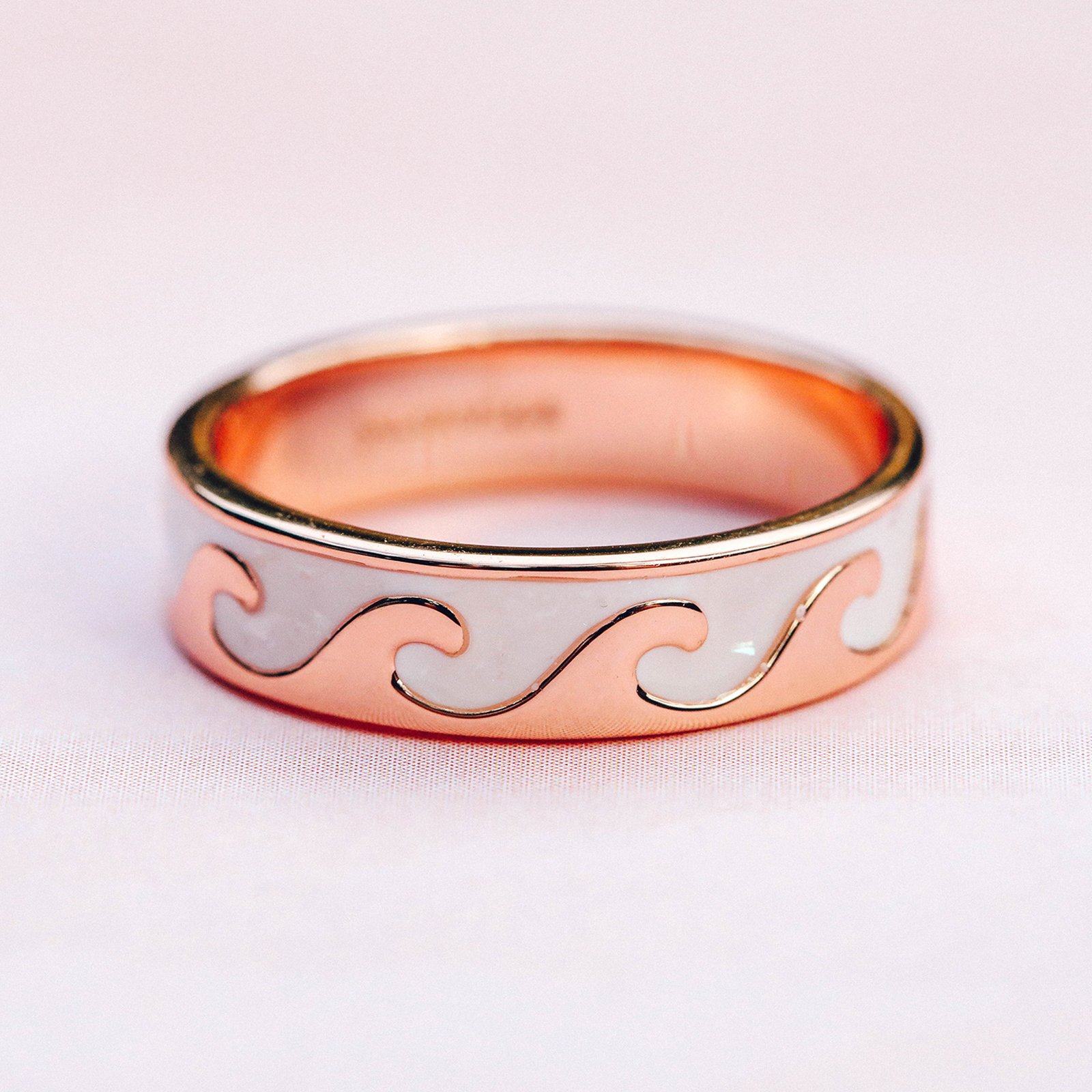 Reversible Enamel Wave Ring - Image 8