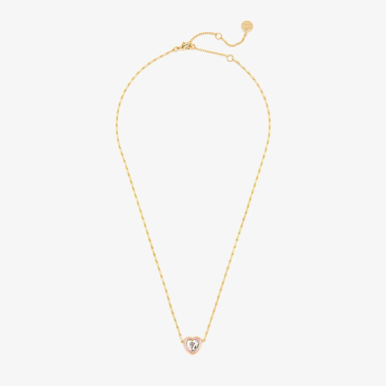Stone & Enamel Heart Pendant Necklace - Image 14