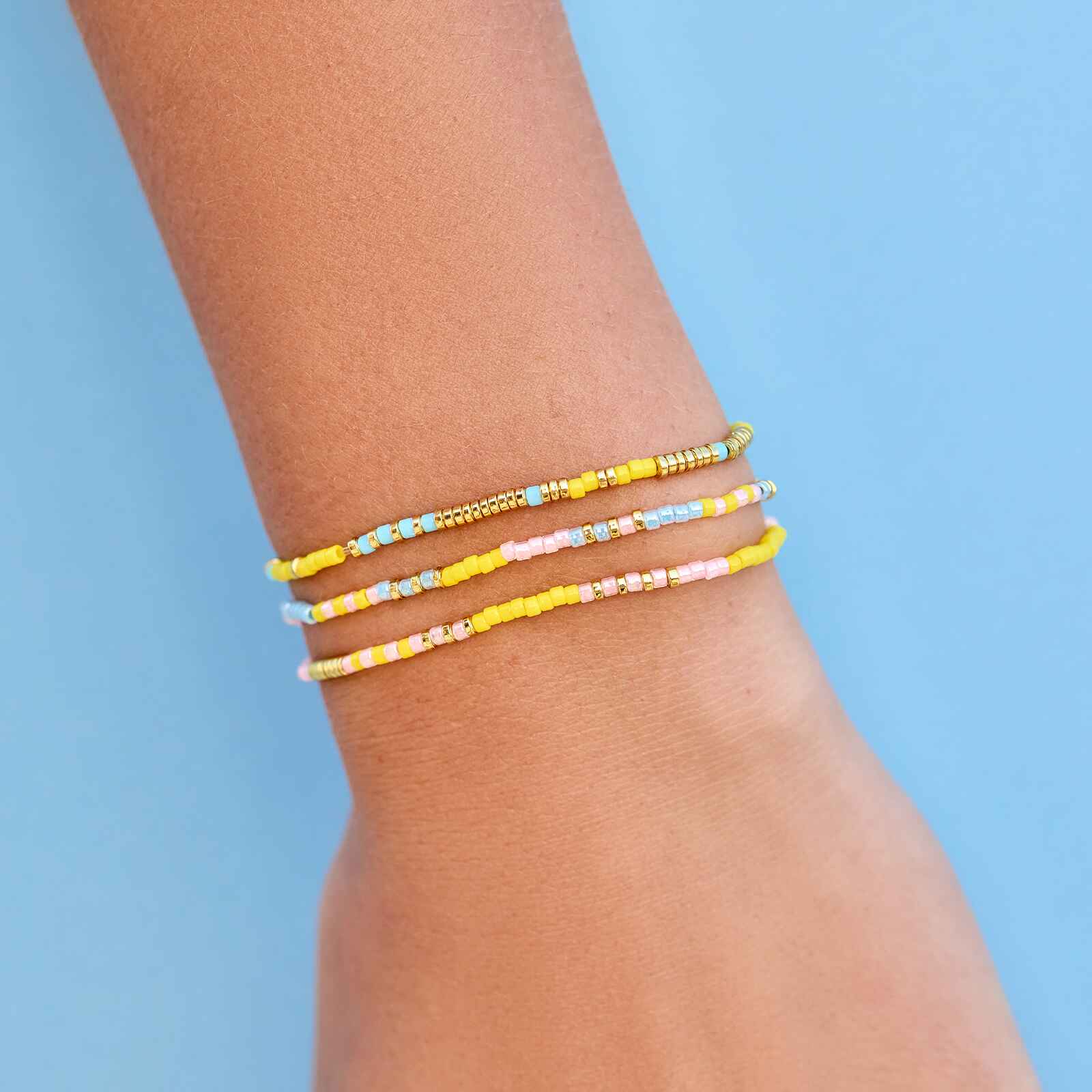 Sunset Beach Stretch Bracelet Set of 3 - Image 2