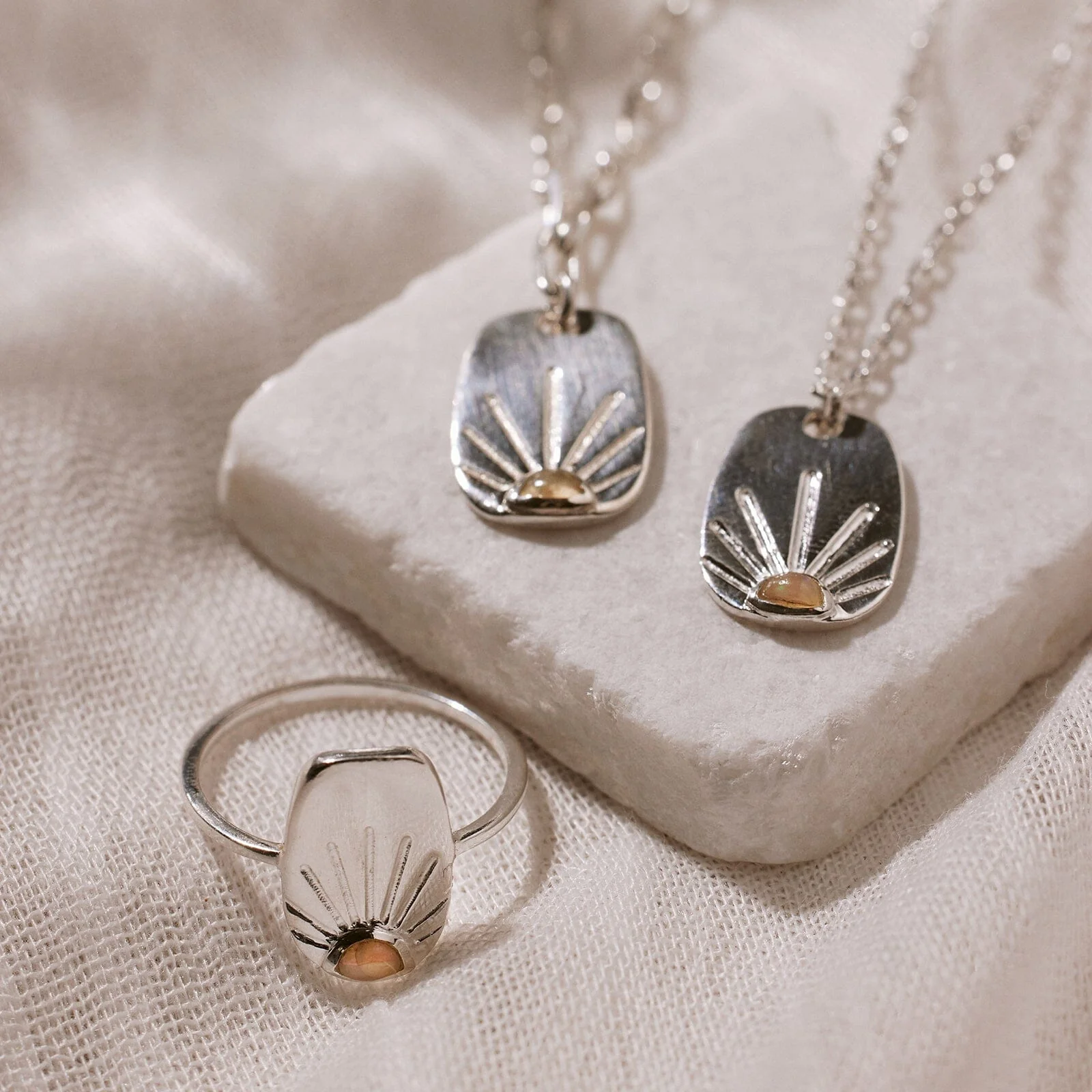 Sunshine Tag Chain Necklace - Image 6