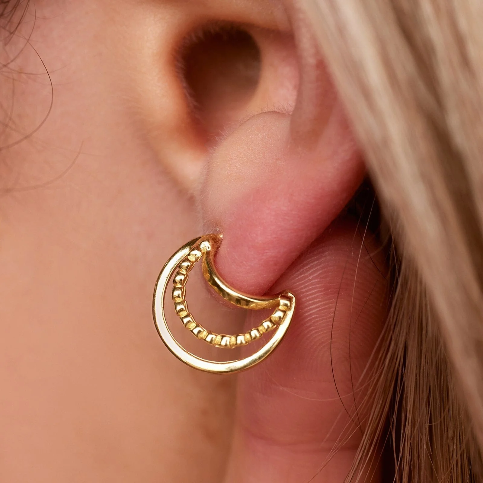 Triple Hoop Earrings - Image 6