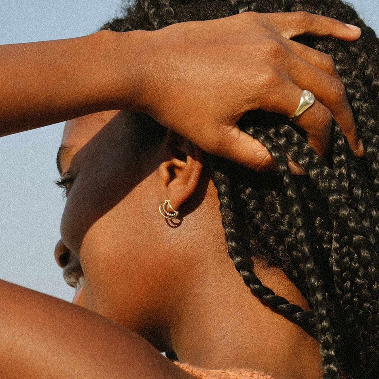 Triple Hoop Earrings - Image 8