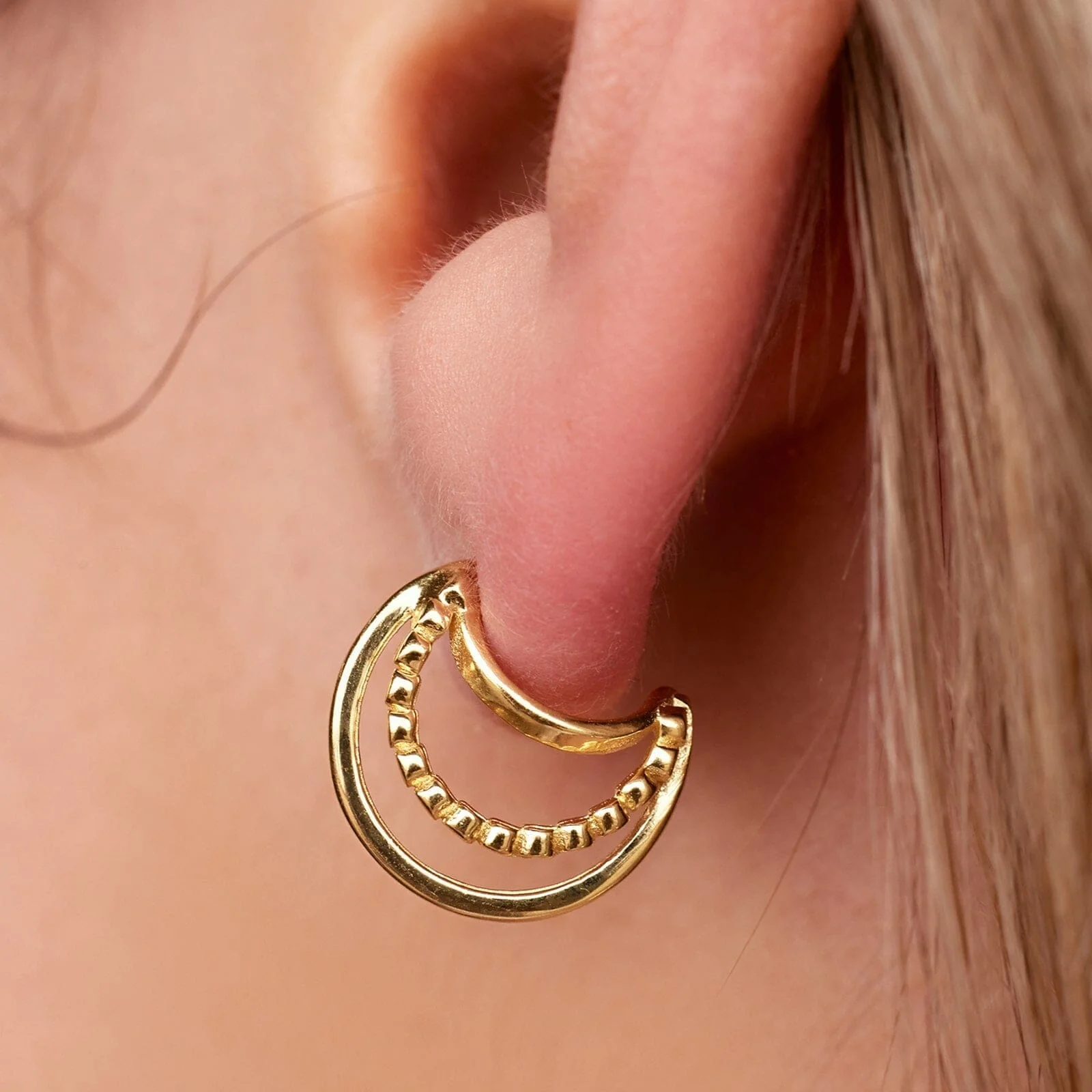 Triple Hoop Earrings - Image 9