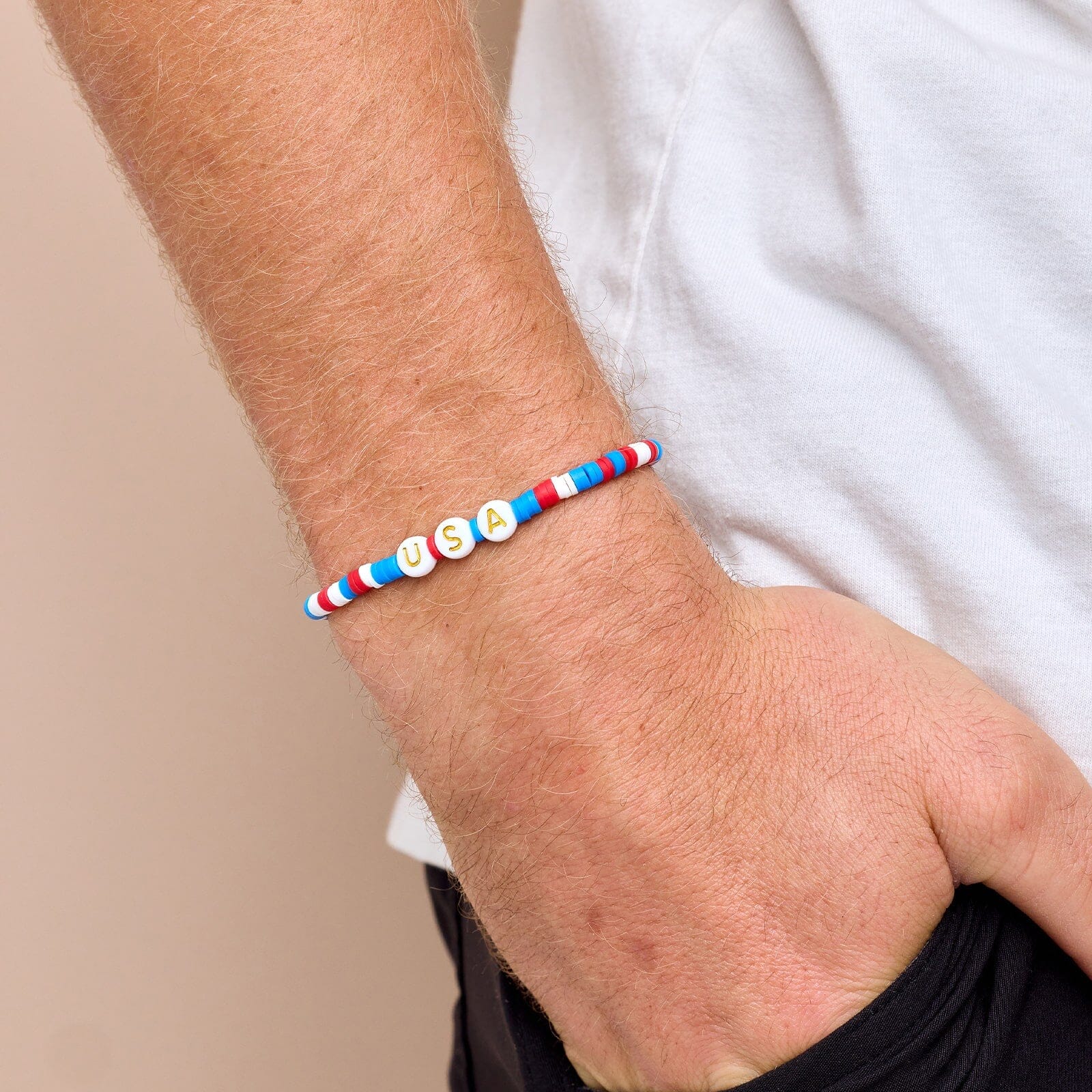 USA Disc Stretch Bracelet - Image 4