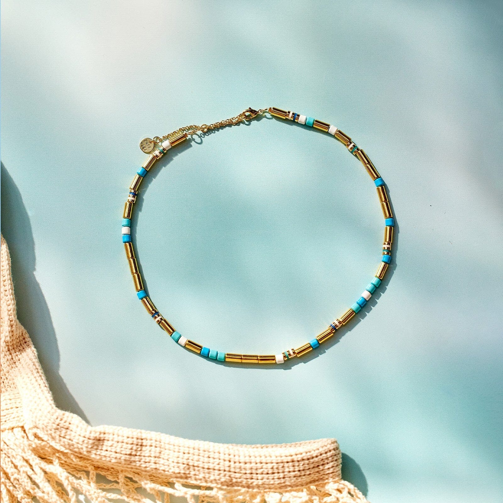 World Water Day Mixed Bead Choker - Image 4